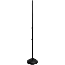 On-Stage Stands Round Base Mic Stand, Black Black