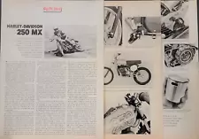 1977 Harley Davidson 250 MX 6 page Motorcycle Test Article