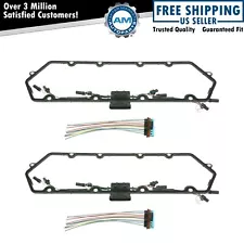 Diesel Valve Cover Gasket w/ Injector & Glow Plug Harness Set for Ford 7.3L V8 (For: Ford)