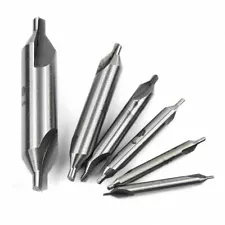 sale 6pc Combined HSS Center Drill Countersink Bit Lathe Mill Tackle Tool Set