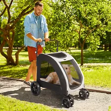 Dog Stroller for Large Pet Jogger Stroller Breathable Animal Stroller with Wheel