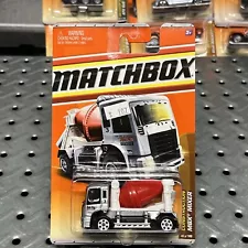 HTF Matchbox #46 MBX MIXER ∞silver;red cement mixer;RED CAP∞ 2011 Construction