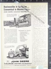 1958 ADVERTISEMENT for John Deere crawler bulldozer 420 tractor loader 440