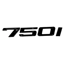 BLACK 750I FIT FOR BMW 750 REAR TRUNK NAMEPLATE EMBLEM BADGE NUMBERS DECAL (For: More than one vehicle)