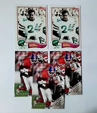 7 ) FREEMAN MCNEIL TERRELL DAVIS ROOKIE FOOTBALL CARDS LOT SALE JETS & BRONCOS $