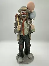 Vintage 1983 "Balloons for Sale" EMMETT KELLY FLAMBRO Collectible Clown Figurine