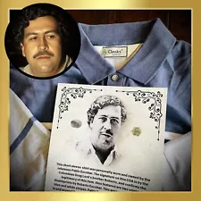 ⭐️ Pablo Escobar Personal Worn Shirt Celebrity Collectible Memorabilia Signature