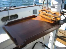 Solid Teak Cockpit Table.