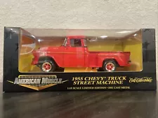 Ertl American Muscle 1:18 Scale 1955 Chevy Truck Street Machine - Red - New