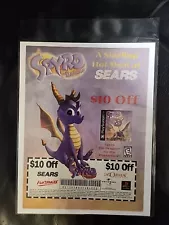 Vintage Sears Spyro: The Dragon for PS1 Playstation Print Ad - Ready To Frame