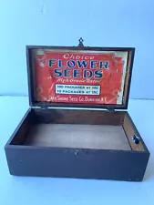 Antique Wooden Flower Seed Box Choice Flower Seeds