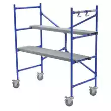 4 Ft. X 3.8 Ft. X 2 Ft. Portable Rolling Scaffold 500 Lb. Load Capacity