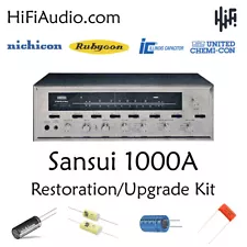 Sansui 1000A receiver rebuild restoration capacitor kit repair instructions