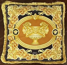 OPULENT VERSACE PETIT PETITOT VELVET PILLOW