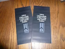 1984 Oldsmobile Cutlass Toronado Starfire Omega Color Chip & Fabric Folder - 2