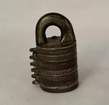 ANTIQUE DEAL'S LOCKS COMBINATION BARREL PADLOCK NO.6