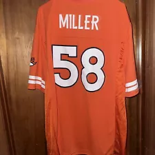 Von Miller NFLPA Denver Broncos Team Apparel Orange Color Rush Jersey Size XL