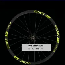 Two Wheel Stickers Set for DT SWISS Mountain Bike Bicycle Rim MTB Cycling Decals