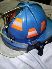 Blue Ben 2 plastic fdny style Firefighter helmet shell only