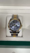 Rolex Datejust 41 Wimbledon 2020 Fluted Bezel 18K & Steel Oyster Bracelet 126333