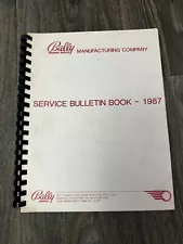 New Listing1987 Bally Service Bulletin Book Pinball Arcade Manual 6803 Spy Hunter ORIGINAL