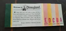 Vintage Complete Disneyland Junior Ticket Book A-E Tickets $6.95 1970s Vintage