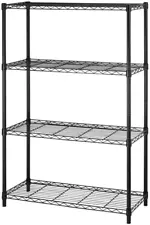 4-Tier Heavy Duty Wire Shelving: 1000 LBS Capacity