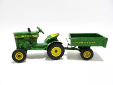 Vintage 1960's Ertl John Deere 110 Lawn & Garden Tractor w/ Trailer