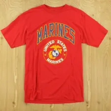 vtg usa made t shirt LARGE hanes us marines corps single stitch usmc 80s 90s