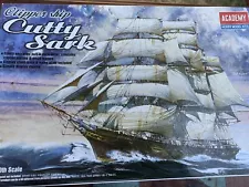 Clipper Ship Cutty Sark, 1/350 Scale, Open Box Sealed Contents