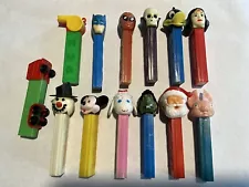 Vintage Pez Dispensers Lot of 13 NO FEET