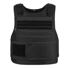 MGFLASHFORCE Tactical Vest for Men Security Police Fbi Airsoft Vest Black