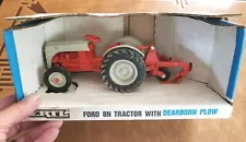 Vintage 1987 Ertl 1/16 Ford 8N Farm Tractor & Dearborn Plow-Made USA-New in Box