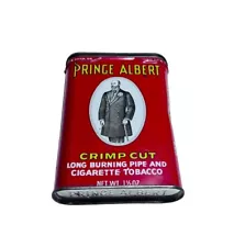 Vintage 1970's Prince Albert "In A Can" Crimp Cut Tobacco EMPTY Pocket Size Can