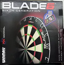 Winmau Blade 6 Dartboard - Free Shipping, Density Control Wire, Thin Bulls-eye