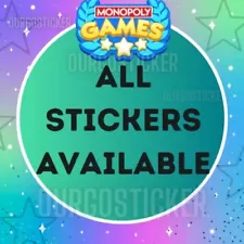 All Stickers Available⭐️MONOPOLY GO 1/2/3/4/5 Stars Stickers⭐️Super fast & Cheap