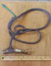 Braided Whip with Antler Handle - Used