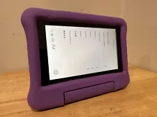 NICE Amazon Fire 7 Kids Edition Tablet ONLY 9th Gen 16GB Wi-Fi 7" Purple