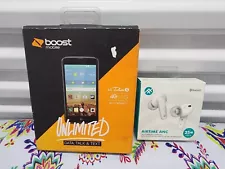 LG Tribute 5 LS675 - 8GB - Black (Boost Mobile) Smartphone + iFrogz ANC Earbuds