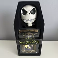 The Nightmare Before Christmas Rare Special Edition DVD Coffin Box & Jack light