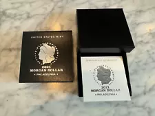 2021 P Morgan Uncirculated Dollar OGP 21XE - Box w/ COA