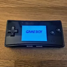 Nintendo Game Boy Micro Black Handheld System Only, No Charger & Good Condition!