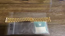 Ultra Rare Genuine Rolex 14k President Bracelet! (1601 Gold Datejust