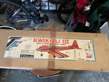 Vintage Top Flite Kwik-Fli III radio control airplane kits