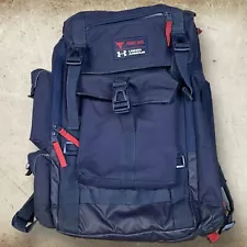 Under Armour x Project Rock Freedom Backpack Regiment OSFA Navy Blue Rucksack