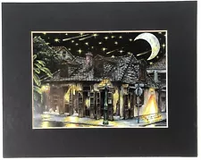 2006 Lafitte's Blacksmith Shop New Orleans Jon Guillaume Signed Matted Art Print