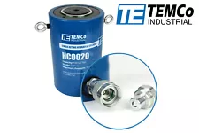 TEMCo HC0020 - Hydraulic Cylinder Ram Single Acting 100 TON 6" Inch Stroke