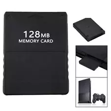 Playstation 2 Memory Card PS2 128MB Pack for Sony Game Console System Black SALE