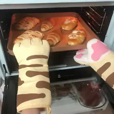 Guante para horno guantes de cocina reposteria cocinar pata de gato Manopla UNO