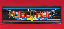 VTG Original 1982 Williams ROBOTRON 2084 Plexi Arcade Game Marquee Sign 1980s